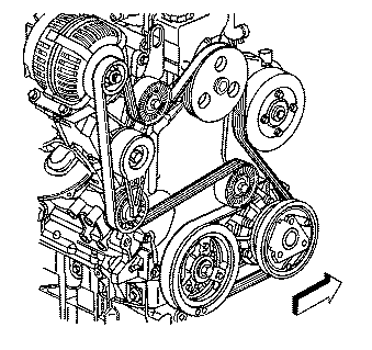 3400 3.4L V6 GM engine used on many chevy, Buick, Pontiac and Oldsmobile cars belt routing picture diagram.