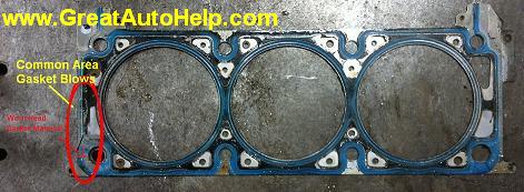 Pontiac G6 head gasket leaking causes engine overheating.