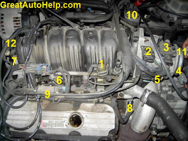 3800 V6 Engine Sensor Locations Pictures And Diagrams