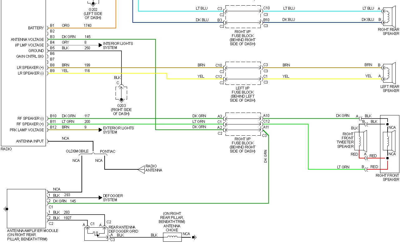 2002 Oldsmobile Alero radio problem - Car Repair Forums oldsmobile alero stereo wiring diagram 