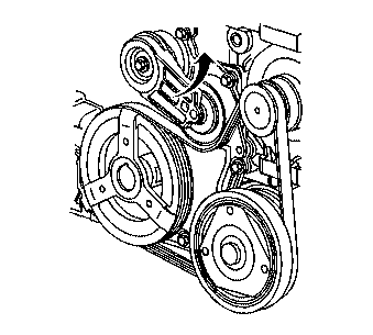 2.2L and 2.4L engine belt routing diagram.