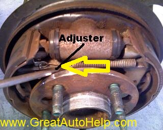 How to adjust rear brakes