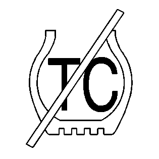 Traction control symbol