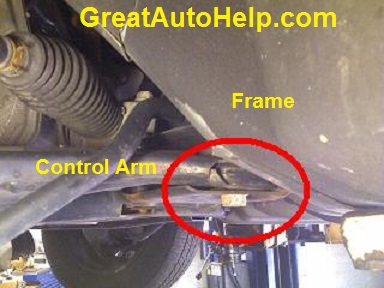 Saturn Ion control arm bushings worn out causing clunking in the front end.