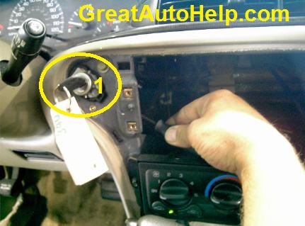 How to remove the passlock ignition cylinder to repair a theft or securilty light oin chevy Malibu.